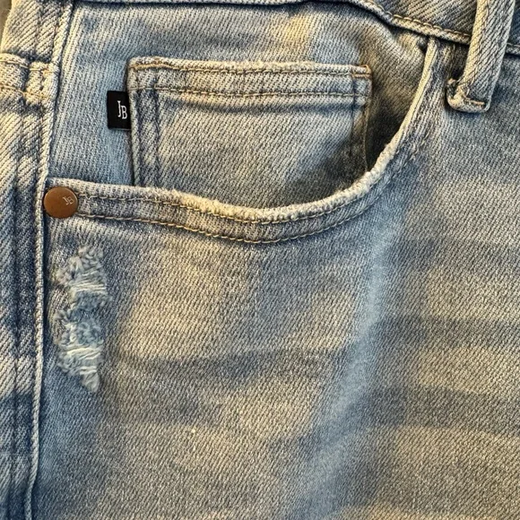 Judy Blue Boyfriend Blue Distressed Jeans - Picture 6 of 14